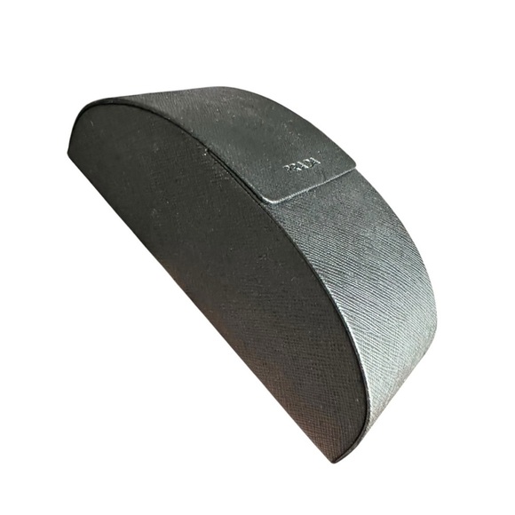 PRADA Black Saffiano Leather Large Sunglasses Case - Picture 3 of 6